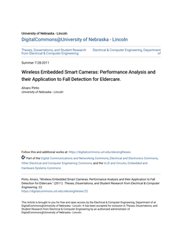 Wireless Embedded Smart Cameras: Performance Analysis and Their Application to Fall Detection for Eldercare