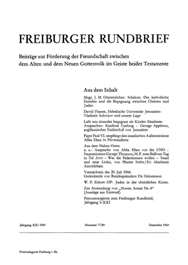 Freiburger Rundbrief