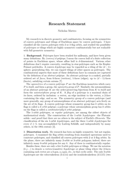 Research Statement