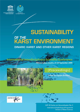 Sustainability of the Karst Environment Dinaric Karst and Other Karst Regions