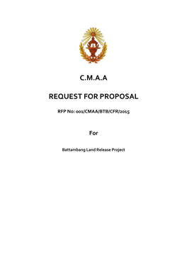 C.M.A.A Request for Proposal