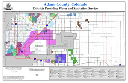 Adams County, Colorado Districts Providing Water and Sanitation Service