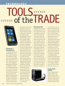 TECHNOLOGY TOOLS of Thetrade