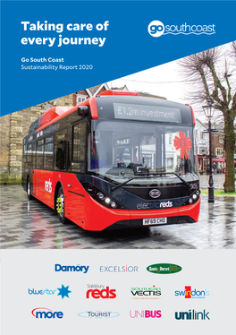 Go South Coast Sustainability Report 2020 Go South Coast Operates a Fleet of 824 Buses Across Dorset, Wiltshire, Hampshire and the Isle of Wight