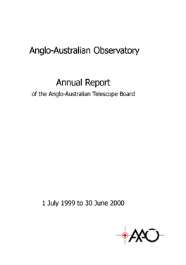 1999-2000 Annual Report