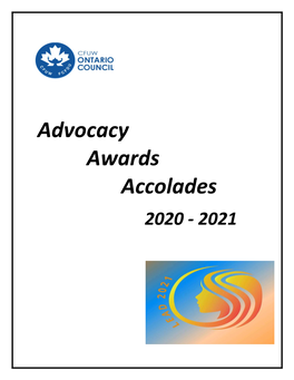 Advocacy Awards Accolades