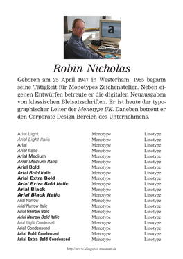 Robin Nicholas Geboren Am 25 April 1947 in Westerham