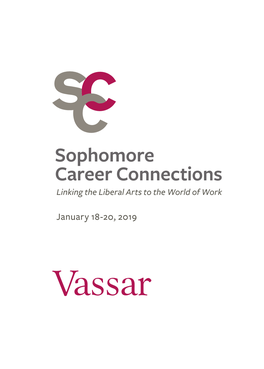 Sophomore Career Connections Linking the Liberal Arts to the World of Work