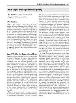 Thin-Layer (Planar) Chromatography 2619