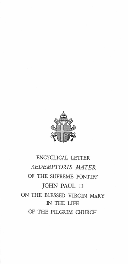 Redemptoris Mater John Paul Ii