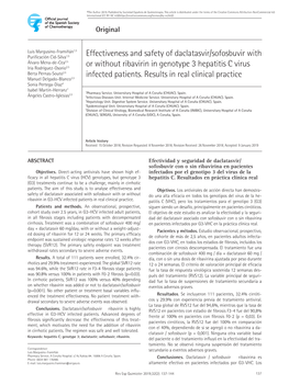 Effectiveness and Safety of Daclatasvir/Sofosbuvir with Or Without Ribavirin in Genotype 3 Hepatitis C Virus Infected Patients