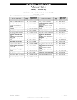 Situation of Polling Stations