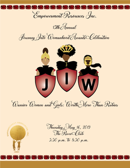 Empowerment Resources Inc. 15Th Annual Journey Into Womanhood Awards Celebration