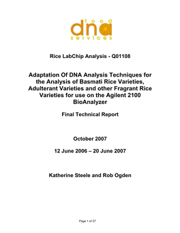 Final Report V1.2 Q01108 12 NOV 07