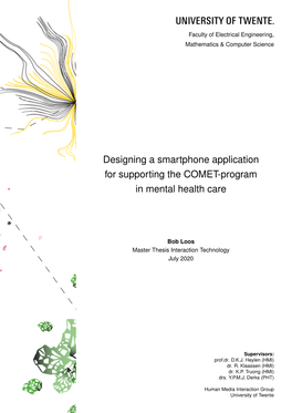 Designing a Smartphone Application for Supporting the COMET-Program in Mental Health Care