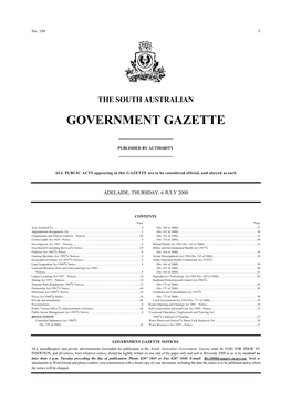 Government Gazette