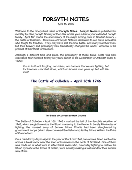 Forsyth Notes, Issue93