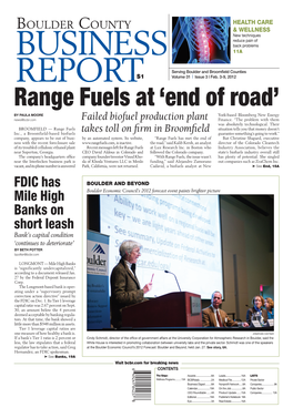 Range Fuels at 'End of Road'