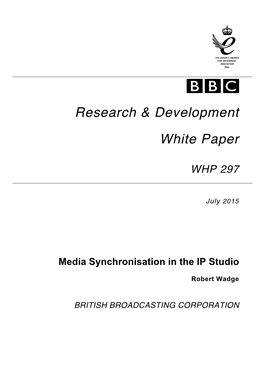 Research & Development White Paper