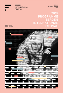 2015 Programme Bergen International Festival