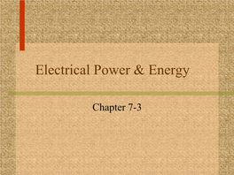 Electric Current