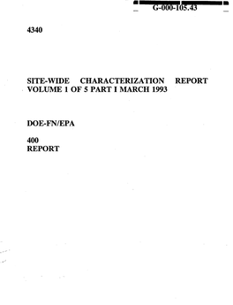 4340 Site-Wide Characterization Report