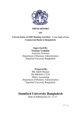 Stamford University Bangladesh