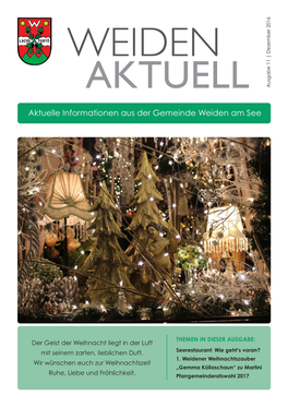 WEIDEN AKTUELL Dezember 2016