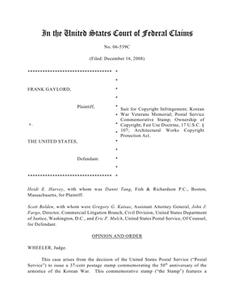 Gaylord V. the United States