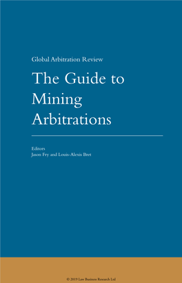 The Guide to Mining Arbitrations