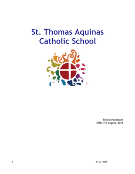 St. Thomas Aquinas Catholic School Vision Statement