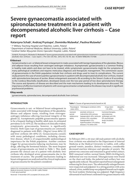 Severe Gynaecomastia Associated with Spironolactone Treatment in A