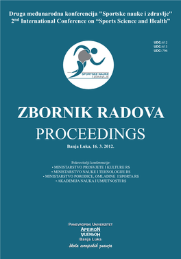 ZBORNIK RADOVA PROCEEDINGS Banja Luka, 16