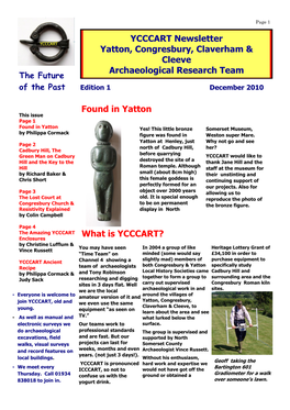 YCCCART Newsletter Yatton, Congresbury, Claverham & Cleeve