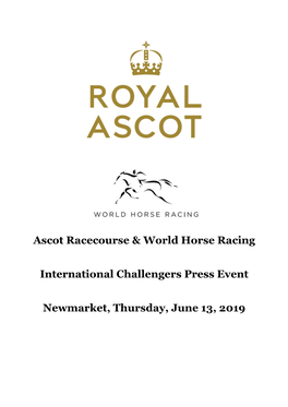 Ascot Racecourse & World Horse Racing International Challengers