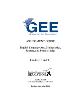 GEE Assessment Guides Been Revised?