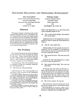 Discourse Relations and Defeasible Knowledge`