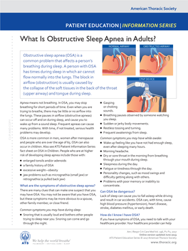 Obstructive Sleep Apnea in Adults? NORMAL AIRWAY OBSTRUCTED AIRWAY