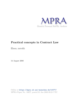 Important Concepts in Contract