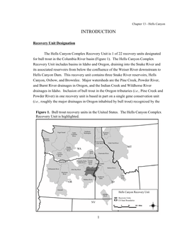 Bull Trout Recovery Plan App Introduction