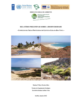 Relatório Preliminar Sobre a Biodiversidade