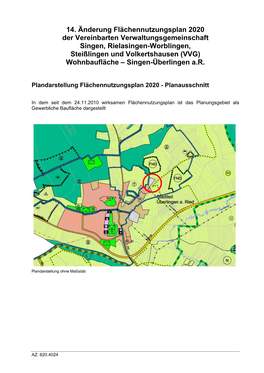 14. Änderung Flächennutzungsplan 2020