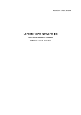 London Power Networks Plc