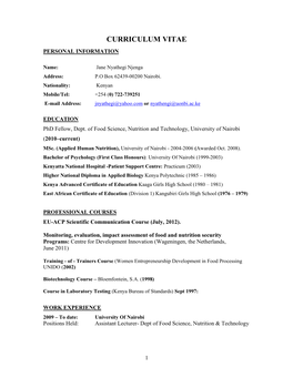 Jane Njengas Cv.Pdf