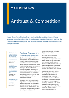 Antitrust & Competition