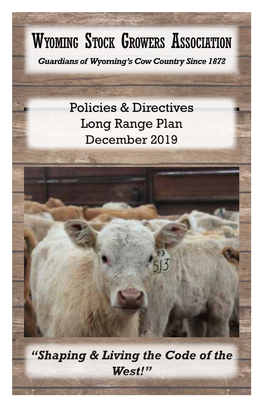 Policies & Directives Long Range Plan