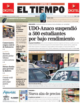 UDO-Anaco Suspendió a 500 Estudiantes Por Bajo Rendimiento