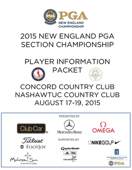 87Th NEPGA SECTION CHAMPIONSHIP