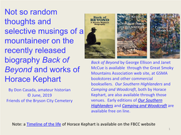 Horace Kephart Bookstores and Other Commercial Booksellers
