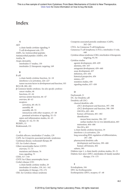 Cytokines: from Basic Mechanisms of Control to New Therapeutics